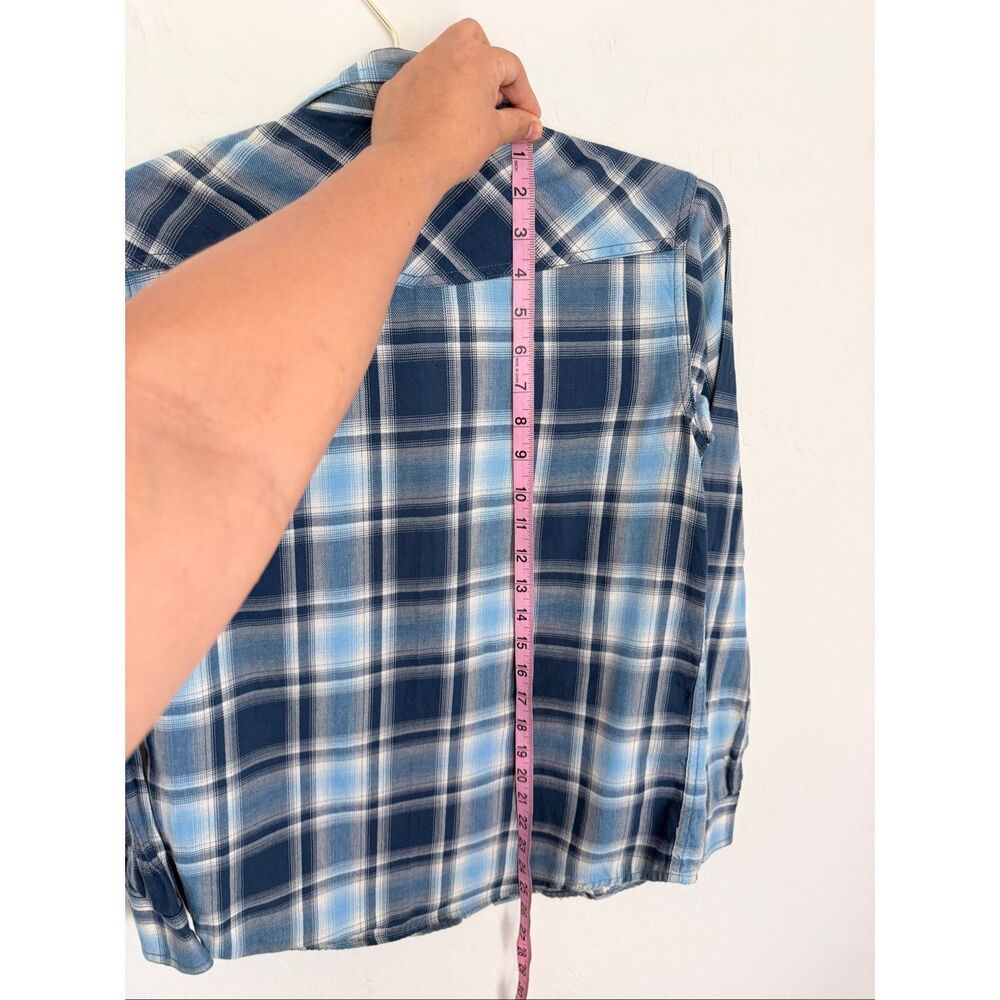 ARIAT Retro Fit Western Cowgirl Plaid Button Down Women's Shirt Size Large - Picture 7 of 8